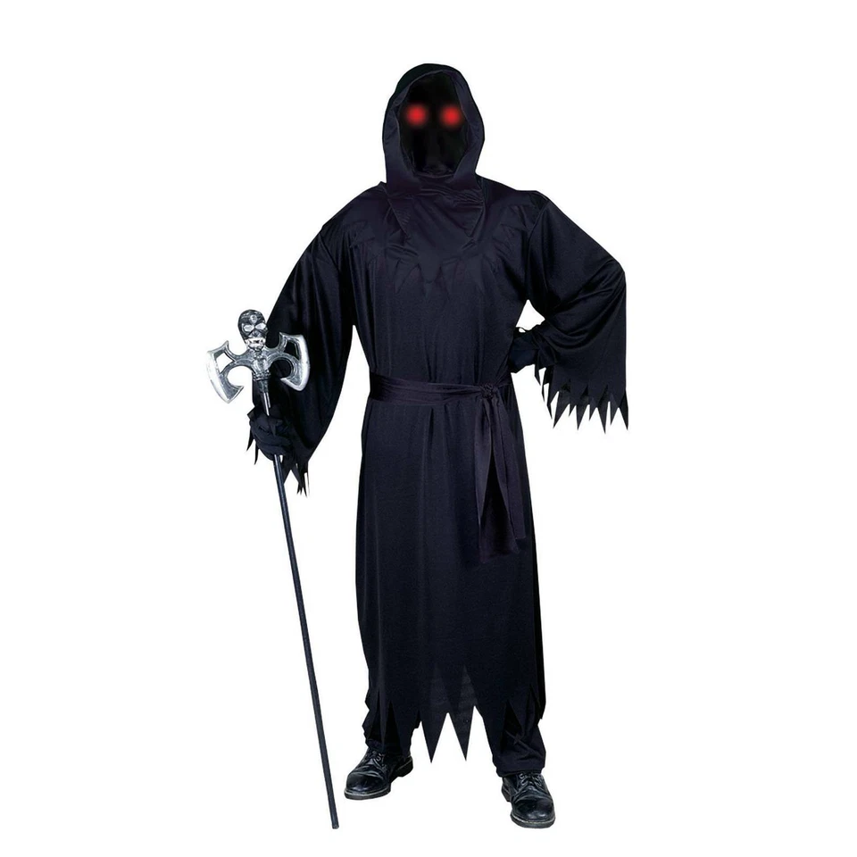 Adult Horror Fade in out Phantom Hooded Robe Costume Dress FW5442