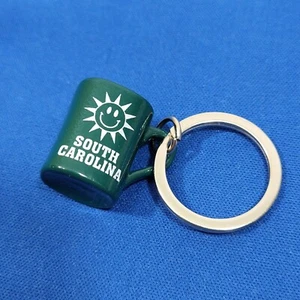 South Carolina Souvenir Mini Mug Keychain Green - Picture 1 of 4