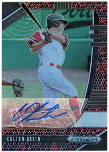 Colten Keith 2020 Panini Prizm Draft Picks Snakeskin AUTO 12/15