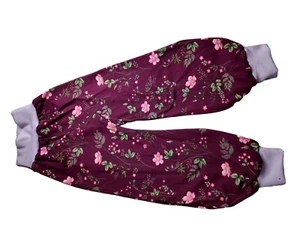 Pumphose Jersey magenta Blumen Nelken Taschenverschiedene Varianten - Bild 1 von 7