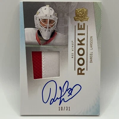 2009-10 Upper Deck The Cup Gold Daniel Larsson Auto Patch RC #173 /31 RPA - Image 1 of 2
