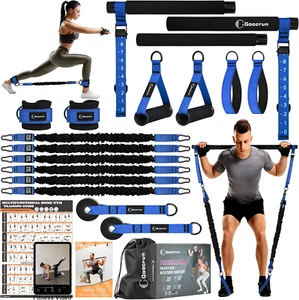 Kit Barra Pilates Portatile con Fasce di Resistenza per Uomo e Donna - Set 3 Esercizi - Foto 1 di 12