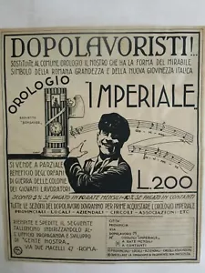 # ADVERTISING PUBBLICITA' DOPOLAVORISTI OROLOGIO IMPERIALE - 1930 - Foto 1 di 1