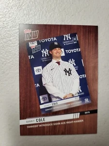 2020 Topps Now Gerrit Cole New York Yankees #BTN-8 NM Free Shipping - Picture 1 of 2