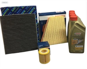 KIT TAGLIANDO 3 FILTRI 4LT CASTROL 5W30 VW POLO 6R 6C 1.2 BENZINA 70CV DAL 2009 - Picture 1 of 4