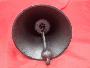 Antique Cast Iron Farmhouse Dinner Door Bell Porch Vintage 4" Tall 5 1/2" dia. - Picture 1 of 13