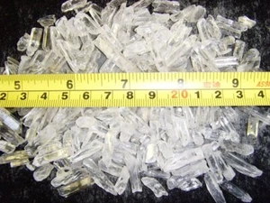 Clear Quartz Crystal non-terminated 0.1 to 1.8 g Tiny Size Pieces 120 Gram Lot - Picture 1 of 7