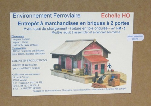 Colinter Productions - maquette HO - LA RUE DERRIERE LA MAIRIE - 4 demi