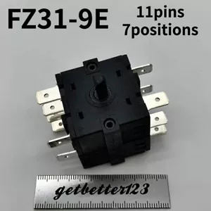 HUALILAI FZ31-9E 11pins 7gears 20A Function Switch FZ31-10 For TOA-60 YCD30-371 - Picture 1 of 5