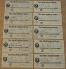 1929/30 Used/Cancelled Checks~"The FIRST NATIONAL BANK" CLOVIS CA~Fig & RAISINS~