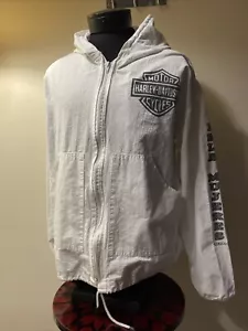 Harley Davidson Motorräder Mexiko Isla Damen niedriger Hoodie weiß groß - Bild 1 von 7