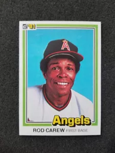 ROD CAREW 1981 DONRUSS BASEBALL CARD #169 CALIFORNIA ANGELS - Picture 1 of 2