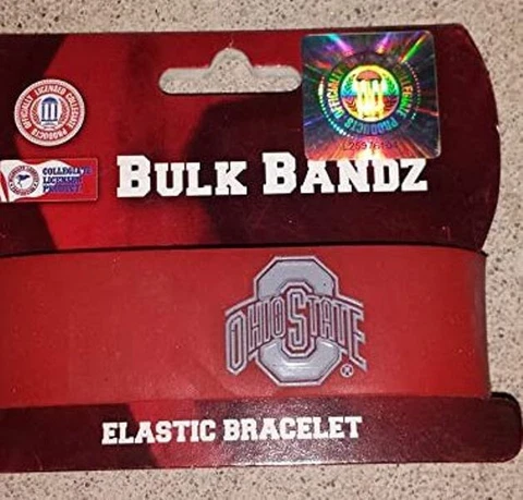 Ohio State Buckeyes NCAA unisex adult Big Logo Bandz Bracelet Cover