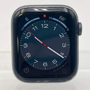 Unlocked Apple Watch Series 5 44MM Space Gray Aluminum MWQM2LL/A Face Only - Photo 1 sur 9