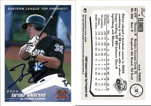 Brad Eldred Signed 2005 Grandstand Eastern League Top Prospects Card Auto AU