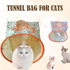 NEW Tunnel Bag For Cat Interactive Cat Tunnel Bag Fun For Cat Toy T4F8