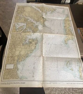 Coastal Piloting Training Chart US Coast Guard Map  25 X 36 - Picture 1 of 9