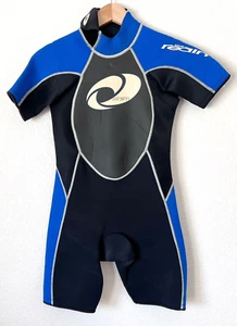 Traje de neopreno corto The Realm Childs talla 10 niños jóvenes negro azul corto - Imagen 1 de 3