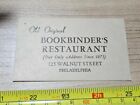 Vintage Bookbinders Restaurant Philadelphia Advertising Funny Card