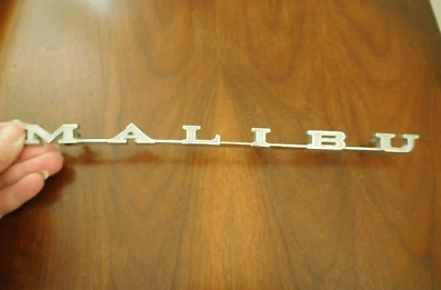 1969 1970 1971 1972 Chevrolet Malibu Nameplate Emblem 1960s 1970s - Image 1 of 4