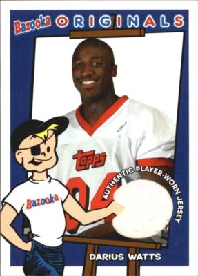 B4561- 2004 Bazooka Originals Jerseys #BODW Darius Watts Jersey - NM-MT - Image 1 of 2