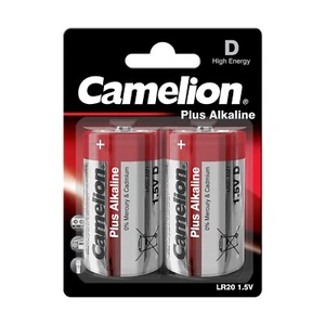 Camelion LR20 D Mono Plus Alkaline Battery - Pack of 2 - Imagen 1 de 3