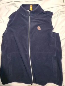 Peter Millar Vest Mens Large L Blue Fleece Lightwight Golf Sweater Cardinals Emb - Picture 1 of 8