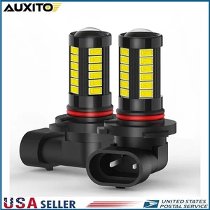 AUXITO 9005 HB3 LED Fog Driving Light DRL 6000K Super Bright Super White Bulbs D - Picture 1 of 12