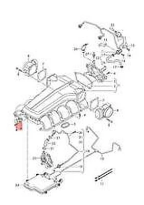 Nuovo Audi A6 C6 Sensore Pressione Collettore D'Aspirazione 038906051F 2008 Foto 1 de 4