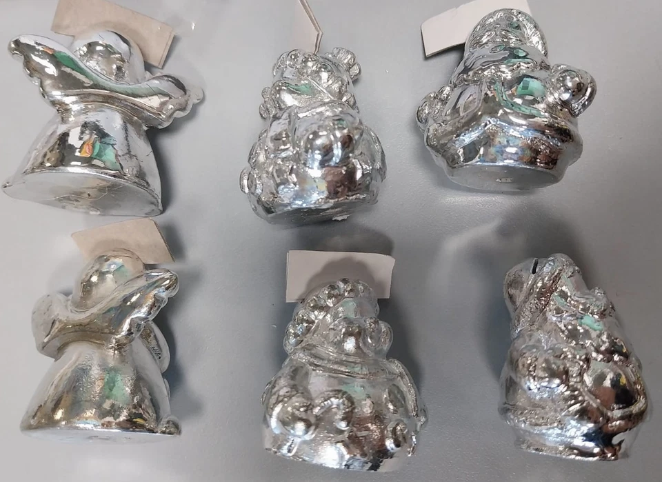 Segnaposto set 6 pezzi LF codice CH1361 soggetti assort. con pinza color argento - Immagine 1 di 4