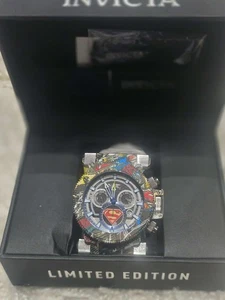 Orologio Invicta DC Comics Superman Ltd Ed RARO NUOVO SCATOLA DI FABBRICA 42083 0026/4000 - Foto 1 di 8
