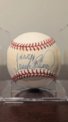 Frank Robinson Autographed Baseball w/ HOF inscription JSA COA  - Image 1 of 4