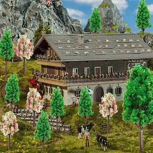 48Pcs Model Trees Mixed Mini Diorama Trees Flower Trees Miniature Christmas Tree - Picture 1 of 7