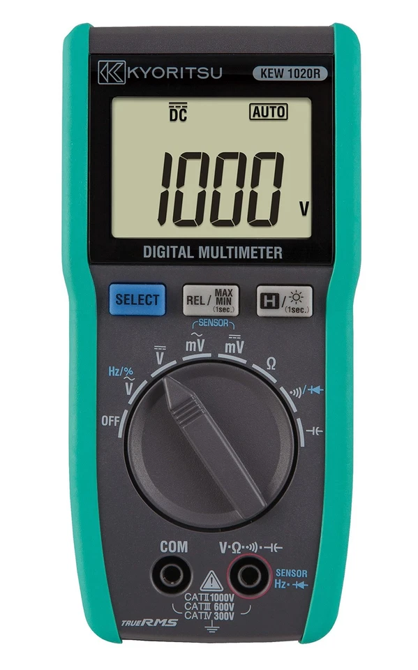 Kyoritsu (Kyoritsu) Digital Multimeter AC/DC1000V Compatible KEW 1020R - Image 1 of 1