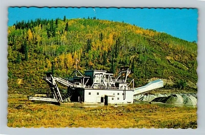 Dawson City YT-Yukon Territory Canada, draga de oro postal de recuerdo de colección Foto 1 de 2