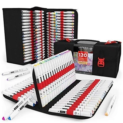 Markers Set of 120 Dual Tip Art Markers with Organizer Case - Image 1 of 4
