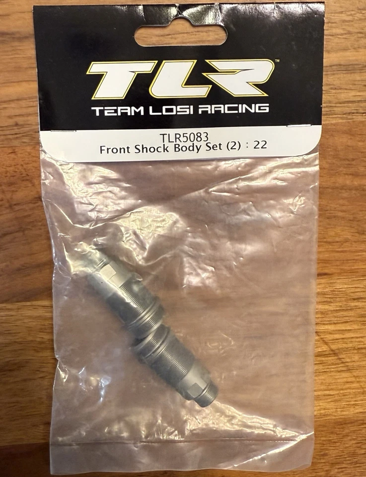 Team Losi Racing Front Shock Body Set (2): 22 - TLR5083 - Image 1 of 1