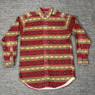Vintage Woolrich Flannel Shirt Men Medium Aztec Southwestern Print Chamois USA - Image 1 of 4