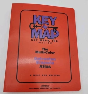 1998 Galveston/Brazoria Atlas 3rd Edition Key Map Atlas Book Spiral Bound - Picture 1 of 13