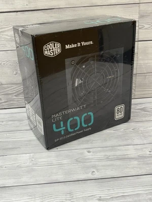 CoolerMaster MasterWatt Lite 400/ 80 plus Power Supply 230V Brand New & Sealed - Image 1 of 4