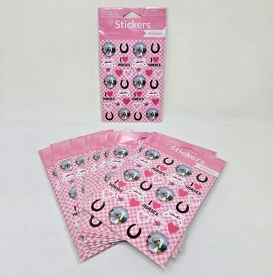 NEW! I Love Horses - Party Favor Stickers *12 PACK* - Image 1 of 2