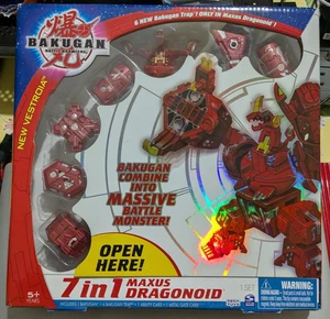 Bakugan Battle Brawlers Nuevo Vestroia 7 en 1 Maxus Dragonoid Sellado de Fábrica 2009 - Imagen 1 de 20