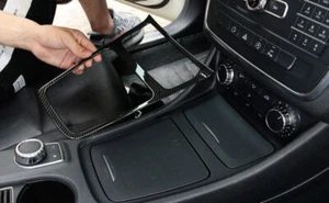 Inner Gear Shift Panel Decor Cover For Benz GLA CLA 2013-2019 ABS Carbon Fiber - Picture 1 of 8