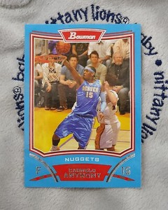 🏀🔥🏀 2008-09 Bowman Blue #15 Carmelo Anthony 126/499  🏀🔥🏀