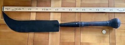 outils anciens,old tools,rare,superbe et trés grande serpe en acier forgé... - Photo 1/4