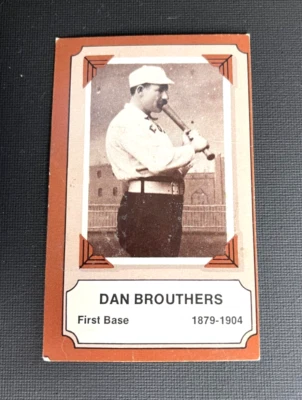 Fleer Corp Pioneers of Baseball Dan Brouthers 1974 Foto 1 de 2