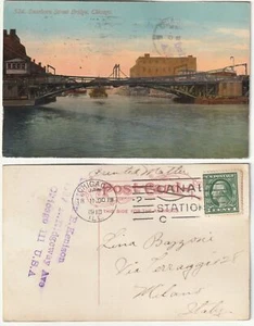 CHICAGO - ILL. - VEREINIGTE STAATEN - DEARBORN STREET BRIDGE - VIAGG. 1913 -92292- - Bild 1 von 1