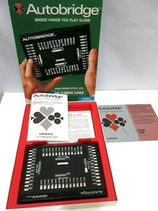 LEARN HOT TO PLAY BRIDGE GRIMAUD AUTOBRIDGE SINGLE PLAYER CARD GAME VTG - Picture 1 of 9