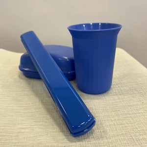 Juego de viaje 3 piezas para cepillo de dientes jabón taza de cepillo de dientes set de vacaciones para bolsa de lavado - Imagen 1 de 5