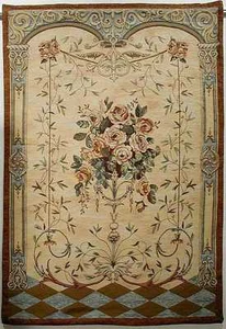TAPESTRY- HARLEQUIN BOUQUET, 38 x 56 - Picture 1 of 4